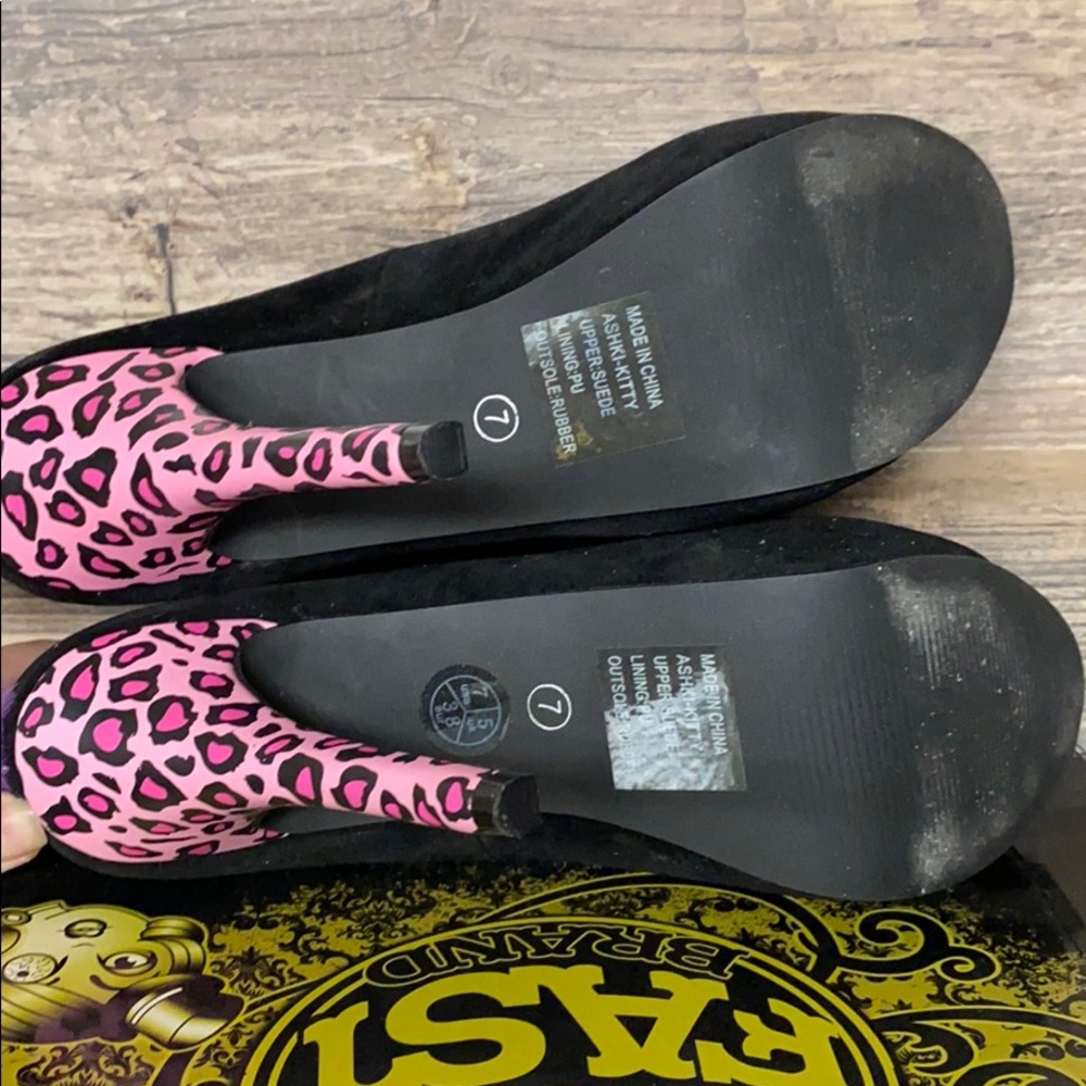 Too Fast Leopard Kitty Heel NIB - Picture 4 of 4